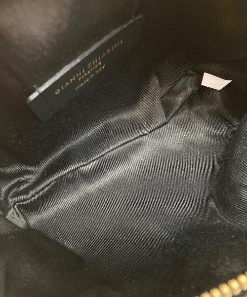 GIANNI CHIARINI（ジャンニ キアリーニ）GIANNI CHIARINI (ジャンニ キアリーニ) ハラコショルダーバッグ ブラックの古着・服飾アイテム