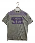 A BATHING APEアベイシングエイプ）の古着「プリントTシャツ」｜グレー