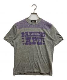 A BATHING APE（アベイシングエイプ）の古着「プリントTシャツ」｜グレー