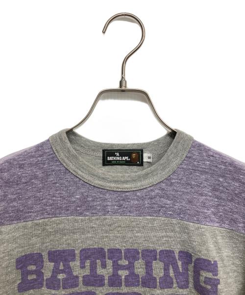 A BATHING APE（アベイシングエイプ）A BATHING APE (アベイシングエイプ) プリントTシャツ グレー サイズ:Sの古着・服飾アイテム