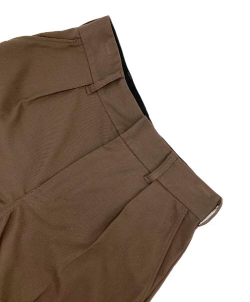 Dickies（ディッキーズ）Dickies (ディッキーズ) green label relaxing (グリーンレーベルリラクシング) TR 1プリーツ ワイドテーパード パンツ ブラウン サイズ:30の古着・服飾アイテム