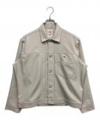 DANTONダントン）の古着「Polyester Twill Jeans Jacket Style Shirt Blouson」｜アイボリー