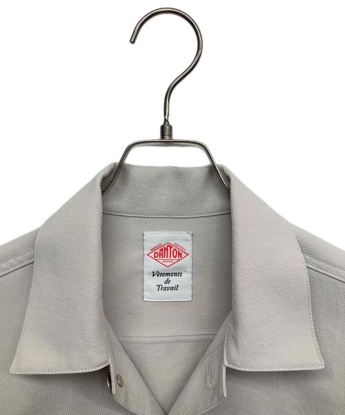 DANTON（ダントン）DANTON (ダントン) Polyester Twill Jeans Jacket Style Shirt Blouson アイボリー サイズ:38の古着・服飾アイテム