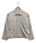 DANTON（ダントン）の古着「Polyester Twill Jeans Jacket Style Shirt Blouson」｜アイボリー
