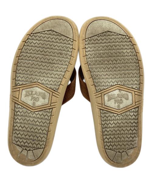 ISLAND SLIPPER（アイランドスリッパ）ISLAND SLIPPER (アイランドスリッパ) サンダル ブラウン サイズ:8の古着・服飾アイテム
