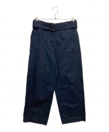 LACOSTE（ラコステ）の古着「ベルト付き入ウェストパンツ」｜ネイビー