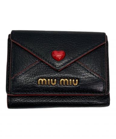 中古・古着通販】MIU MIU (ミュウミュウ) ラブレター2つ折り財布