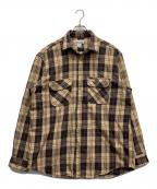 CarHarttカーハート）の古着「ネルシャツ」｜ベージュ