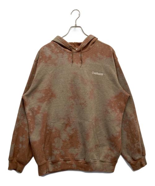 CarHartt（カーハート）CarHartt (カーハート) ブリーチプルオーバーパーカー ブラウン サイズ:Lの古着・服飾アイテム