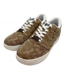 A BATHING APE×COACH（アベイシングエイプ×コーチ）の古着「シグネチャーローカットスニーカー」｜ブラウン