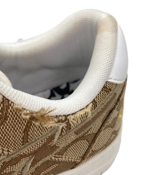 A BATHING APE（アベイシングエイプ）A BATHING APE (アベイシングエイプ) COACH (コーチ) シグネチャーローカットスニーカー ブラウン サイズ:28cmの古着・服飾アイテム