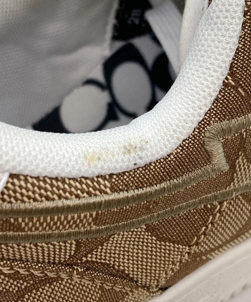 A BATHING APE（アベイシングエイプ）A BATHING APE (アベイシングエイプ) COACH (コーチ) シグネチャーローカットスニーカー ブラウン サイズ:28cmの古着・服飾アイテム