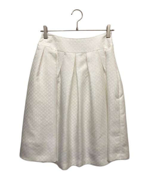 M'S GRACY（エムズグレイシー）M'S GRACY (エムズグレイシー) フレアスカート ホワイト サイズ:38の古着・服飾アイテム