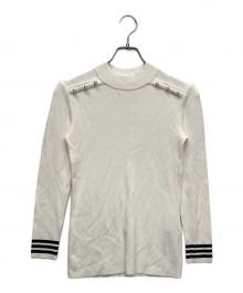 BORDERS at BALCONY（ボーダーズアットバルコニー）の古着「PEARL TOP」｜ホワイト