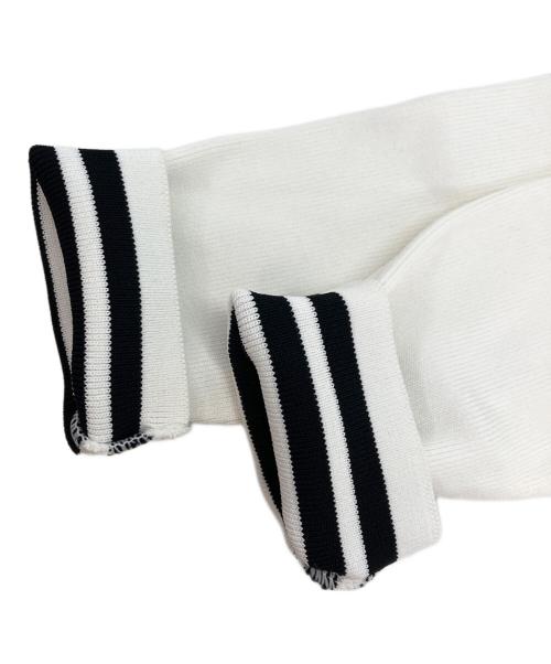 BORDERS at BALCONY（ボーダーズアットバルコニー）BORDERS AT BALCONY (ボーダーズアットバルコニー) PEARL TOP ホワイト サイズ:36の古着・服飾アイテム