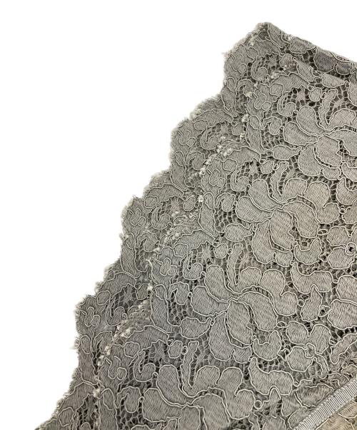 DRAWER（ドゥロワー）DRAWER (ドゥロワー) レースブラウス グレー サイズ:36の古着・服飾アイテム