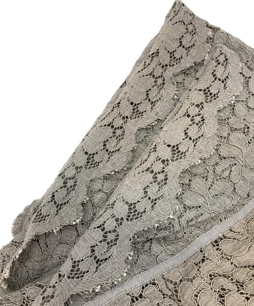 DRAWER（ドゥロワー）DRAWER (ドゥロワー) レースブラウス グレー サイズ:36の古着・服飾アイテム