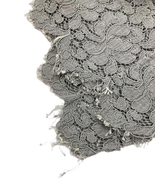 DRAWER（ドゥロワー）DRAWER (ドゥロワー) レースブラウス グレー サイズ:36の古着・服飾アイテム