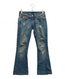 TRUE RELIGION（トゥルー レリジョン）の古着「フレアデニムパンツ」｜インディゴ