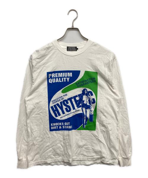 Hysteric Glamour（ヒステリックグラマー）Hysteric Glamour (ヒステリックグラマー) HYSTERIC DETERGENT Tシャツ ホワイト サイズ:Lの古着・服飾アイテム