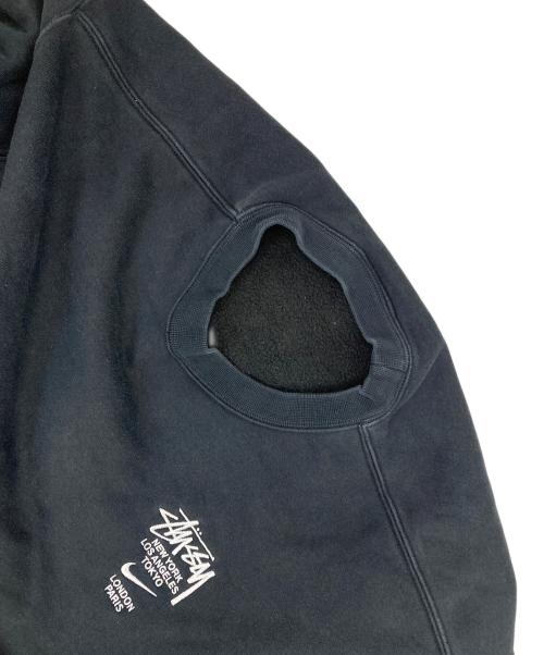 NIKE（ナイキ）NIKE (ナイキ) stussy (ステューシー) 裏起毛コラボスウェット ブラック サイズ:Lの古着・服飾アイテム