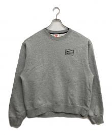 NIKE×stussy（ナイキ×ステューシー）の古着「NRG BR Crew Fleece "Grey"」｜グレー