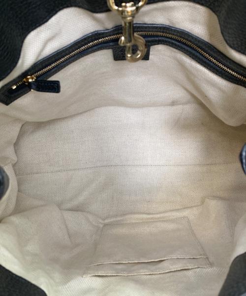 GUCCI（グッチ）GUCCI (グッチ) ソーホー チェーンショルダートートバッグ ブラックの古着・服飾アイテム