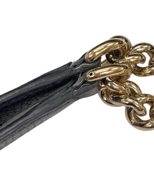 GUCCI（グッチ）GUCCI (グッチ) ソーホー チェーンショルダートートバッグ ブラックの古着・服飾アイテム