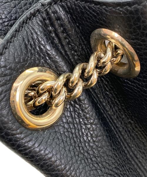 GUCCI（グッチ）GUCCI (グッチ) ソーホー チェーンショルダートートバッグ ブラックの古着・服飾アイテム