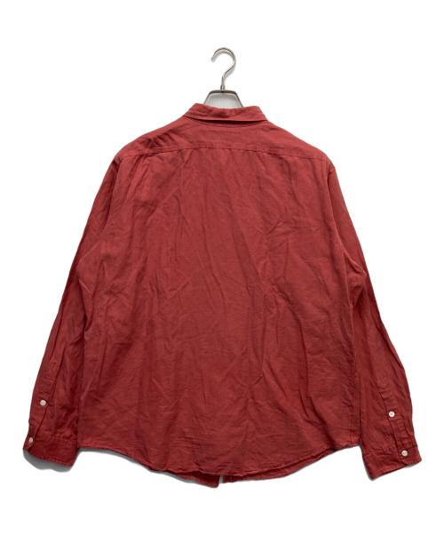 POLO RALPH LAUREN（ポロ・ラルフローレン）POLO RALPH LAUREN (ポロ・ラルフローレン) シルクリネンシャツ レッド サイズ:XXLの古着・服飾アイテム