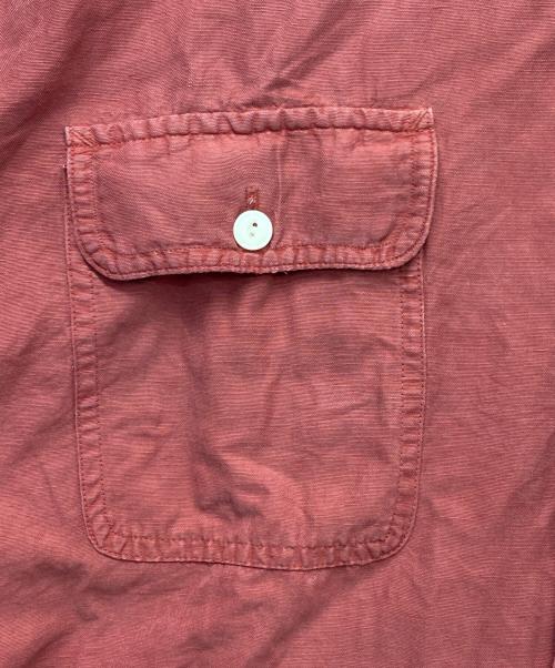 POLO RALPH LAUREN（ポロ・ラルフローレン）POLO RALPH LAUREN (ポロ・ラルフローレン) シルクリネンシャツ レッド サイズ:XXLの古着・服飾アイテム