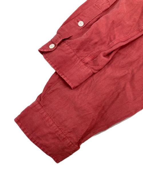 POLO RALPH LAUREN（ポロ・ラルフローレン）POLO RALPH LAUREN (ポロ・ラルフローレン) シルクリネンシャツ レッド サイズ:XXLの古着・服飾アイテム