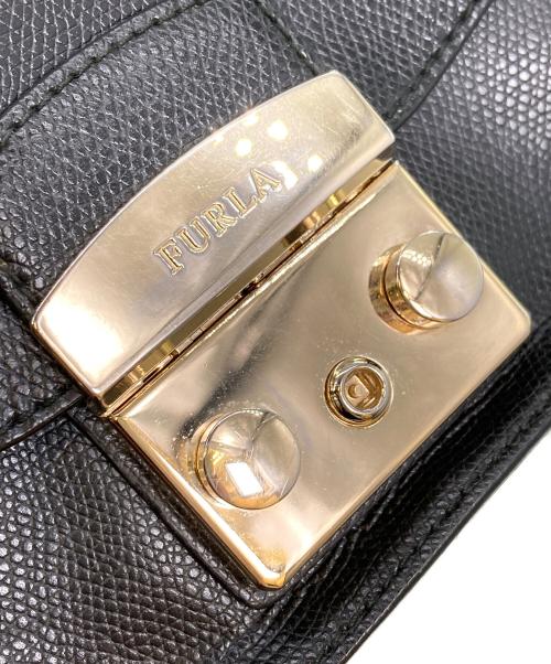 FURLA（フルラ）FURLA (フルラ) メトロポリスショルダーバッグ ブラックの古着・服飾アイテム