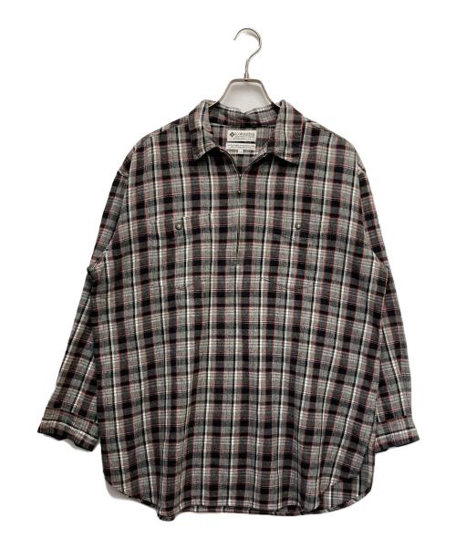 Columbia（コロンビア）Columbia (コロンビア) ハーフジップシャツ グレー サイズ:XLの古着・服飾アイテム