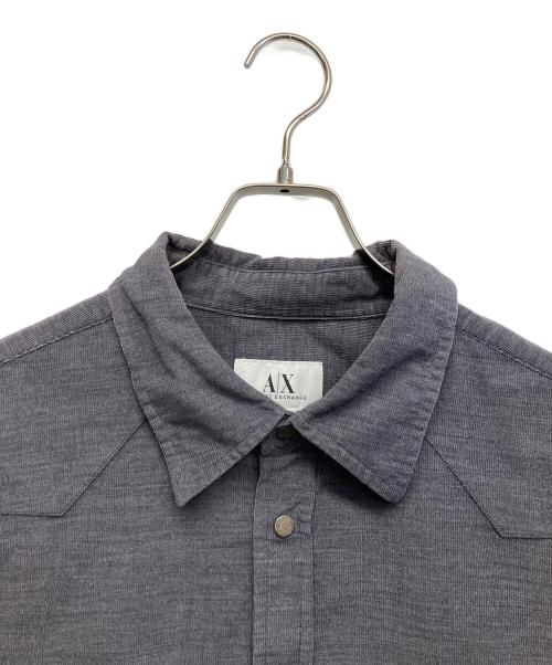 ARMANI EXCHANGE（アルマーニ エクスチェンジ）ARMANI EXCHANGE (アルマーニ エクスチェンジ) コットンシャツ グレー サイズ:Lの古着・服飾アイテム