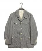 BOSSI Festa SARTORIA Napoliボッシ・フェスタ・サルトリア・ナポリ）の古着「ストライプジャケット」｜ブルー