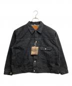 WORKERSワーカーズ）の古着「13.7 oz Tバック 1st ブラック デニムジャケット」｜ブラック