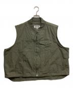 Engineered Garments WORKADAYエンジニアドガーメンツ ワーカーデイ）の古着「Utility Vest - Heavy Ripstop」｜カーキ