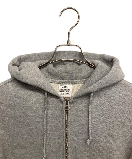 LOOPWHEELER（ループウィラー）LOOPWHEELER (ループウィラー) ジップパーカー グレー サイズ:Mの古着・服飾アイテム