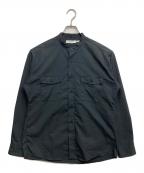 nonnativeノンネイティブ）の古着「RANCHER STAND COLLAR SHIRT C/P RIPSTOP STRETCH」｜ブラック