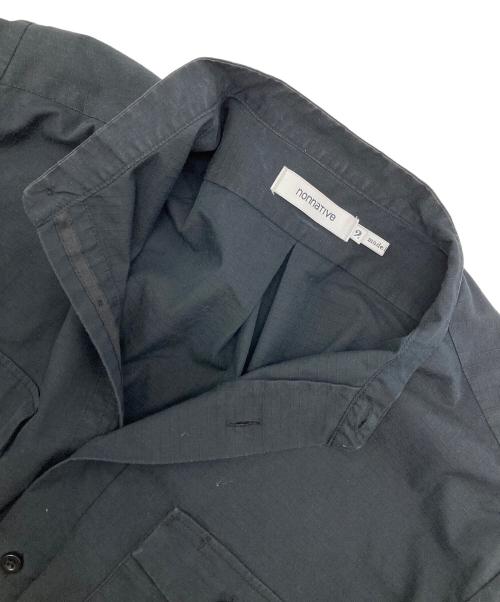 nonnative（ノンネイティブ）nonnative (ノンネイティブ) RANCHER STAND COLLAR SHIRT C/P RIPSTOP STRETCH ブラック サイズ:2の古着・服飾アイテム