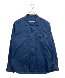 nonnative（ノンネイティブ）の古着「TRUCKER L/S SHIRT COTTON OXFORD OVERDYED」｜ブルー
