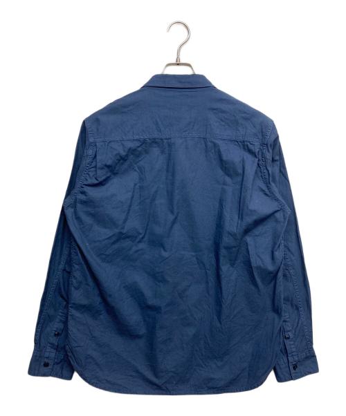 nonnative（ノンネイティブ）nonnative (ノンネイティブ) TRUCKER L/S SHIRT COTTON OXFORD OVERDYED ブルー サイズ:1の古着・服飾アイテム
