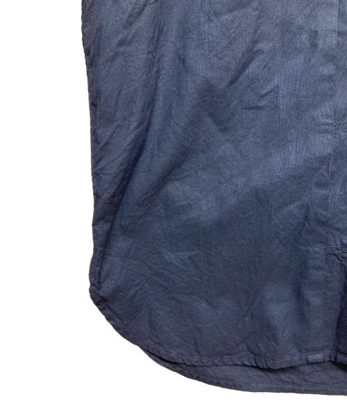 nonnative（ノンネイティブ）nonnative (ノンネイティブ) TRUCKER L/S SHIRT COTTON OXFORD OVERDYED ブルー サイズ:1の古着・服飾アイテム