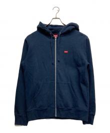 SUPREME（シュプリーム）の古着「SMALL BOX ZIP UP HOODED SWEATSHIRT」｜ネイビー