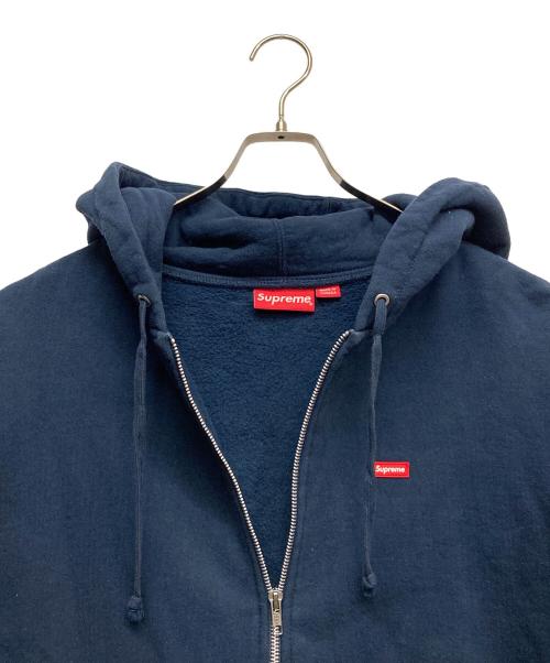 SUPREME（シュプリーム）SUPREME (シュプリーム) SMALL BOX ZIP UP HOODED SWEATSHIRT ネイビー サイズ:Ｍの古着・服飾アイテム