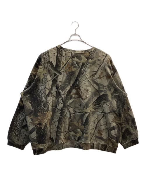 OUTFITTERS（アウトフィッターズ）OUTFITTERS (アウトフィッターズ) リアルツリー柄スウェット オリーブ サイズ:3XLの古着・服飾アイテム