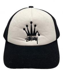 stussy（ステューシー）の古着「Crown Stock Trucker Cap」｜ブラック