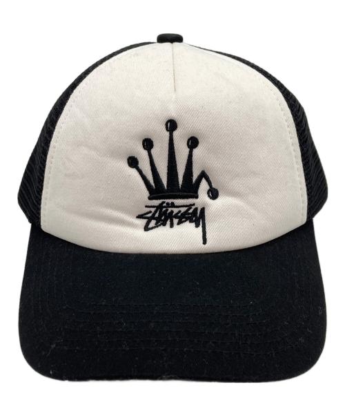 stussy（ステューシー）stussy (ステューシー) Crown Stock Trucker Cap ブラックの古着・服飾アイテム