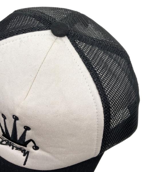 stussy（ステューシー）stussy (ステューシー) Crown Stock Trucker Cap ブラックの古着・服飾アイテム